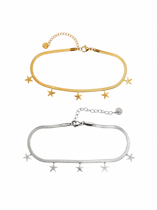 Tobillera estrellas